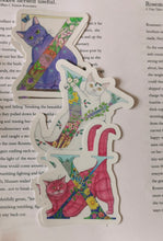 Stickers, set of 28 Cross-Stitch Cats  stickers each letter of the alphabet .exclusive to Phoenix Designs.