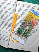 Hand coloured individual, signed art work bookmark, by the light of the moon with metallic accents