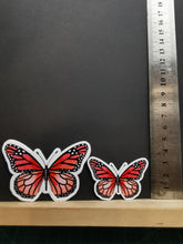 butterfly stickers, found art work brightly coloured  stickers for journaling and scrapbooking