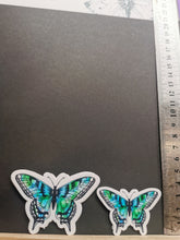 butterfly stickers, found art work brightly coloured  stickers for journaling and scrapbooking