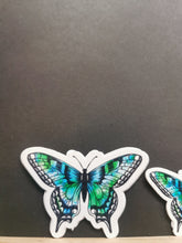 butterfly stickers, found art work brightly coloured  stickers for journaling and scrapbooking