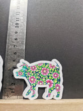 Piggy stickers, floral coloured stickers from tiny tales 3 colouring book, Tiny Tales from the farmyard