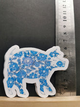 Piggy stickers, floral coloured stickers from tiny tales 3 colouring book, Tiny Tales from the farmyard