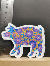 Piggy stickers, floral coloured stickers from tiny tales 3 colouring book, Tiny Tales from the farmyard