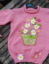 crochet flower detail