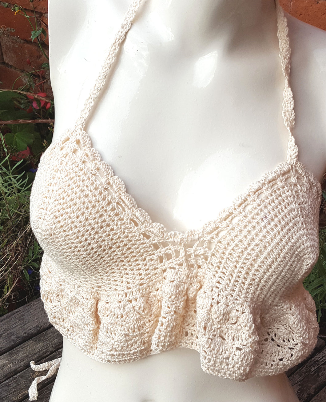 frilled bralette top