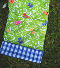 contrast gingham turn ups