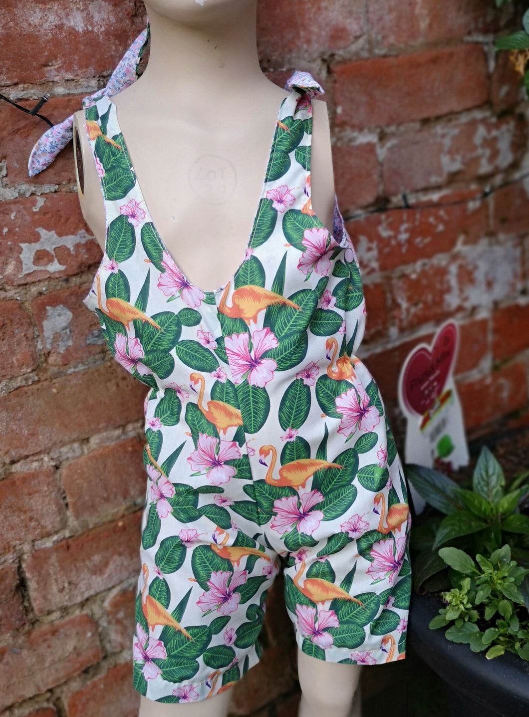 pretty flamingo dungarees