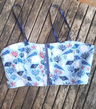 seaside themed crop top