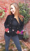 velvet military styled jacket