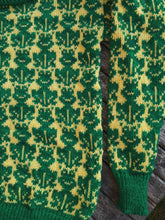 all over fair isle frog design