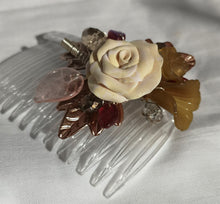 Beaded hair comb, accessory, bridal fashion, prom, handmade