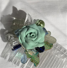 Beaded hair comb, accessory, bridal fashion, prom, handmade