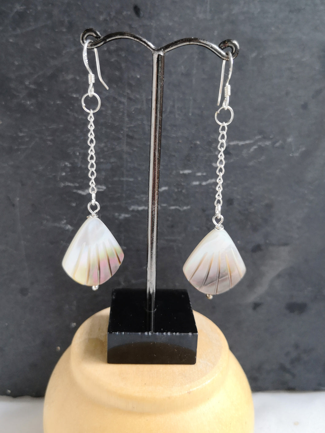 handmade shell earrings