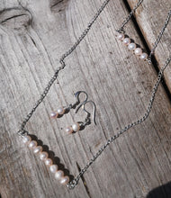 blush freshwater pearl earrings