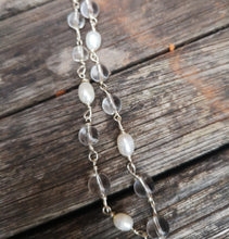 fresh water pearls and glass beads