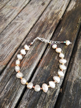 apricot pearl bracelet