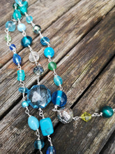 green & turquoise beads