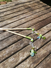 hair chopsticks, beaded hair accessories