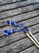 Geisha: hair sticks, Hair chopsticks, beaded hair accessories, sold per pair, Hair Jewellery