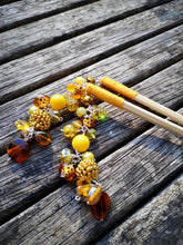 Geisha: hair sticks, Hair chopsticks, beaded hair accessories, sold per pair, Hair Jewellery