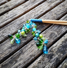 Geisha: hair sticks, Hair chopsticks, beaded hair accessories, sold per pair, Hair Jewellery