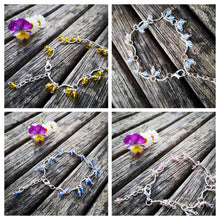 Angelic bracelets, delicate silver toned beaded bridesmaid or prom jewels