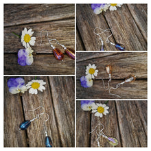 Artistry Earrings, electroplated teardrops, Austrian crystals.