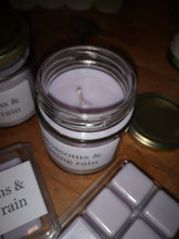 blossoms + spring rain candles