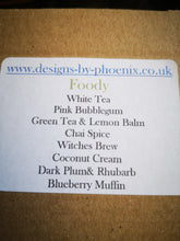 Themed sample boxes,  15 individually wrapped sample wax melts.