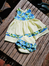 Blue Roses, gorgeous baby girls dress and frilly pants set for your little angel 3- 6m sizing...