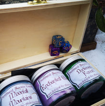 Gift Boxed Trio of DnD gaming candles, 3 X 60ml, Dungeons and Dragons, soy wax