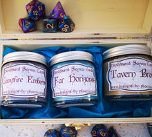 Gift Boxed Trio of DnD gaming candles, 3 X 60ml, Dungeons and Dragons, soy wax