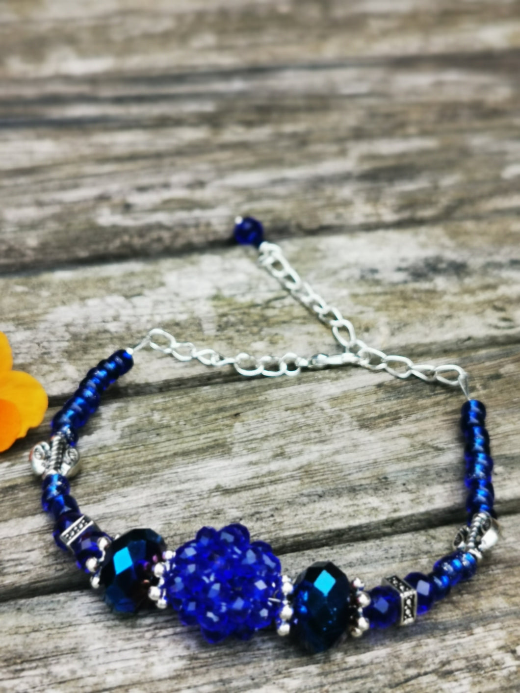 Super Nova bracelet, crystals & Tibetan spacers,