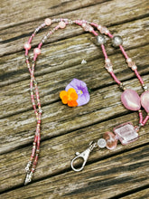 Beaded Lanyard, back to school, pass holder, necklace chain, id holder chain breakaway fastener