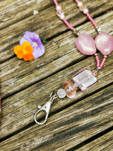 Beaded Lanyard, back to school, pass holder, necklace chain, id holder chain breakaway fastener