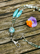 Beaded Lanyard, back to school, pass holder, necklace chain, id holder chain breakaway fastener