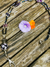 Beaded Lanyard, back to school, pass holder, necklace chain, id holder chain breakaway fastener