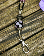 Beaded Lanyard, back to school, pass holder, necklace chain, id holder chain breakaway fastener