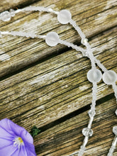 Beaded Lanyard, back to school, pass holder, necklace chain, id holder chain breakaway fastener