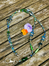 Beaded Lanyard, back to school, pass holder, necklace chain, id holder chain breakaway fastener