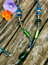 Beaded Lanyard, back to school, pass holder, necklace chain, id holder chain breakaway fastener