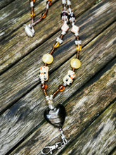 Lanyard, necklace chain, character beads, crystals,  breakaway fastener, ID holder, pass holder