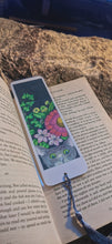 Printed, laminated bookmark, book mark, peeping tom cat bookmark.