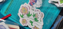 Stickers, set of 13 floral stickers, exclusive to Phoenix Designs, hand drawn original designs.