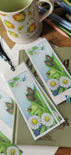 George the Frog Bookmark, colour printed & laminated