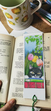 Perovian Cat bookmark, colour printed and laminated books and cat