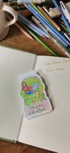 Magnetic bookmark, cosy up with a book, Jenny from the Cross-Stitch cats stories