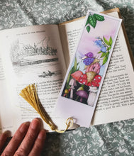 Granny Snail,  snail pile bookmark, colour printed, and laminated