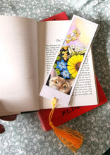 Hand coloured one off printed and laminated book mark, uniquely coloured, one only of each